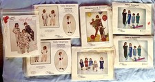 7 Angel Wears Amy Jean Vtg Children’s Sewing Pattern Sets Lot #4 Cut Most Uncut