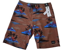 Hurley Swim Trunk Mens 32 Color Multi Phantom Weekender 20 9" Boardshorts NEW