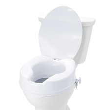 Uimoso Raised Toilet Seat 4" Raised 300 lbs Universal Toilet Riser for Elderly
