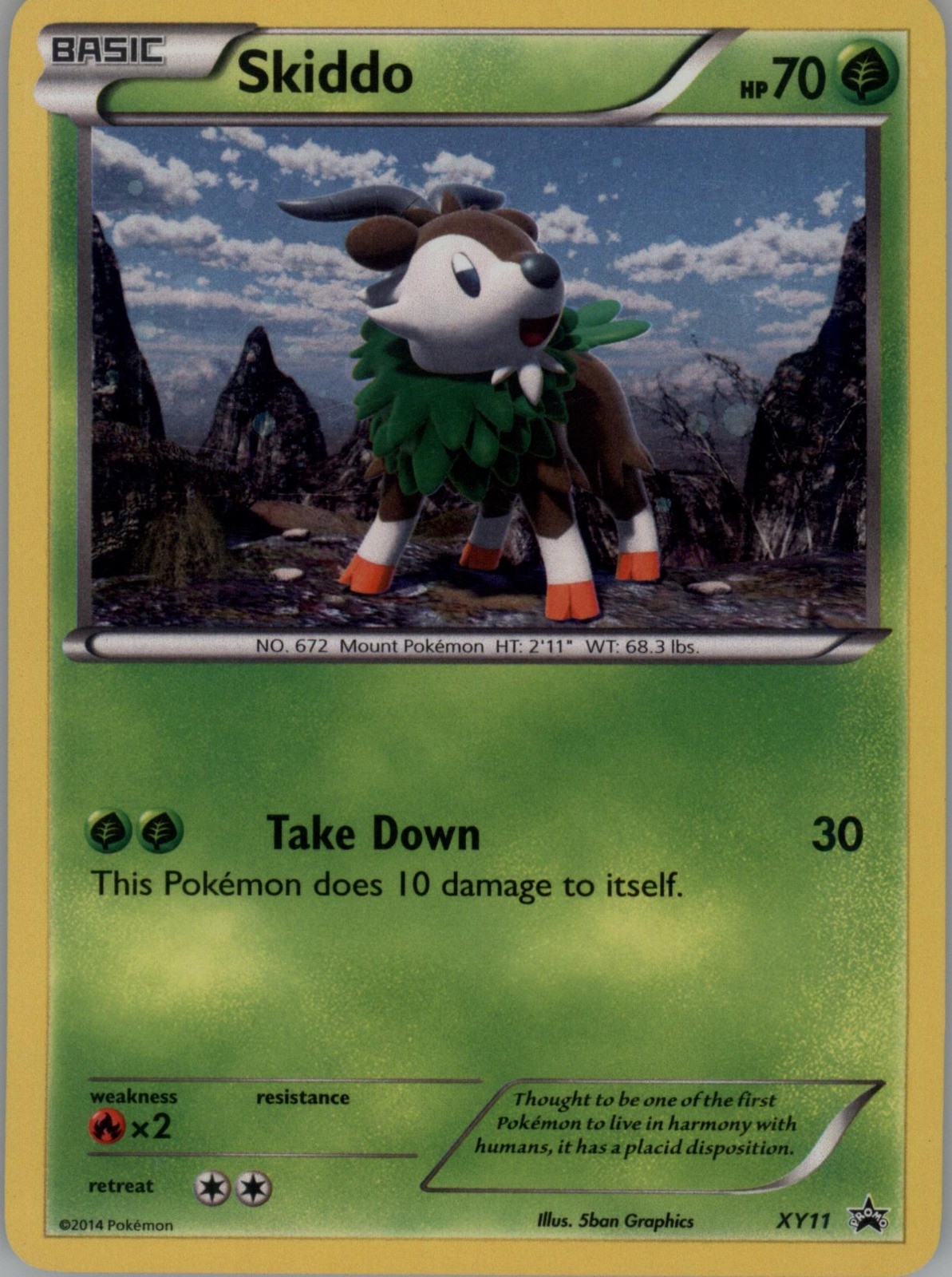 Skiddo - XY11 Holo - Pokemon XY Promos