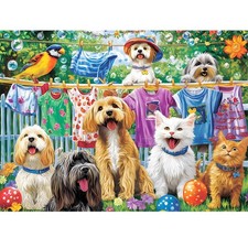 300 Piece Puzzles for Adults, Cute 20.5 inches by 15 inches, Dogs Cats