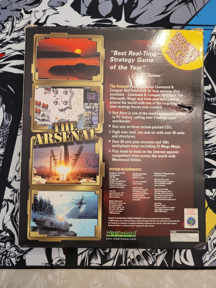 Command & Conquer Red Alert The Arsenal Pc Big Box Game - CIB - Image 3 of 4
