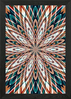 Geometric Inception Framed Wall Art Poster Canvas Print Picture