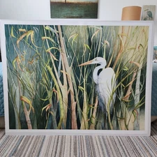 Large 48x36 Artist Signed Watercolor Giclee Print "Afternoon Delight" Gene Rizzo