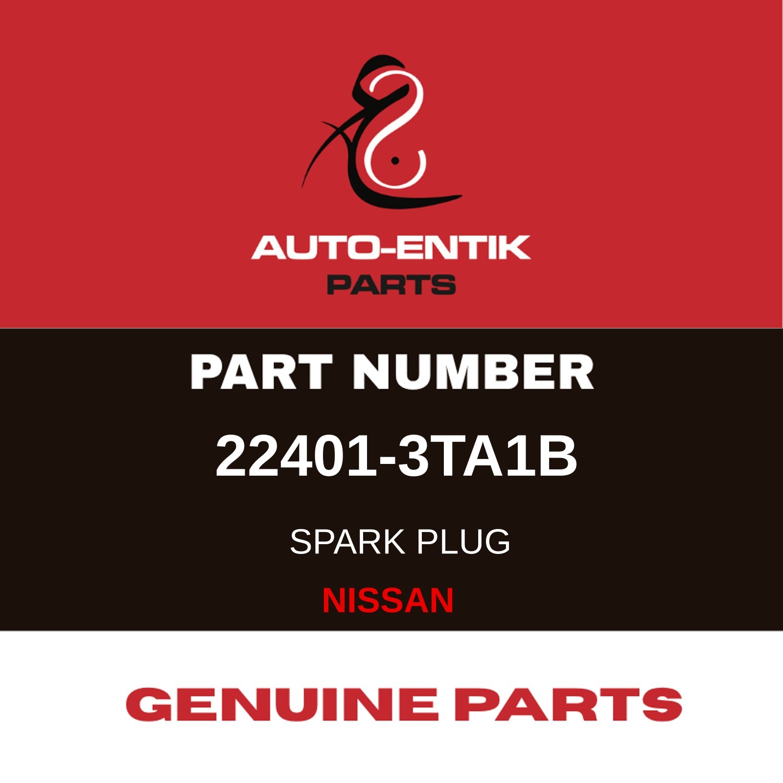 22401-3TA1B  GENUINE PARTS FOR NISSAN  SPARK PLUG SET OF 10
