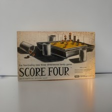 Vintage 1971 Score Four Board Game. Missing On Brown Bead