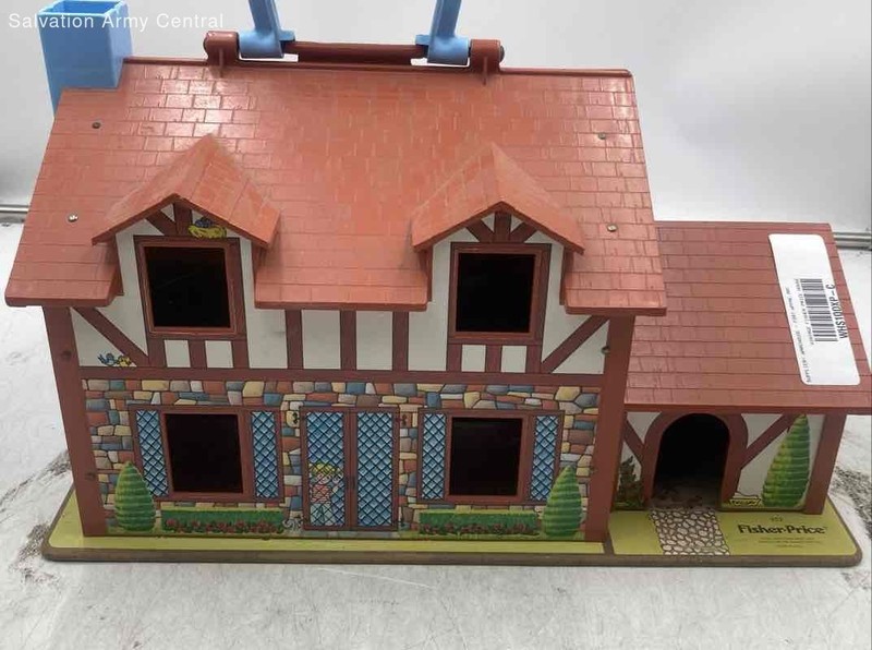 Vintage Fisher-Price Little People Doorbell Play Family Tudor House