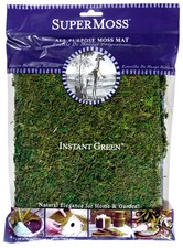 SuperMoss Instant Green All Purpose Moss Mat 18"X16"-Green