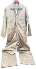 Walls FR Men Size 40R Coveralls Tan Workwear Fire Retardant Long-sleeve NWT