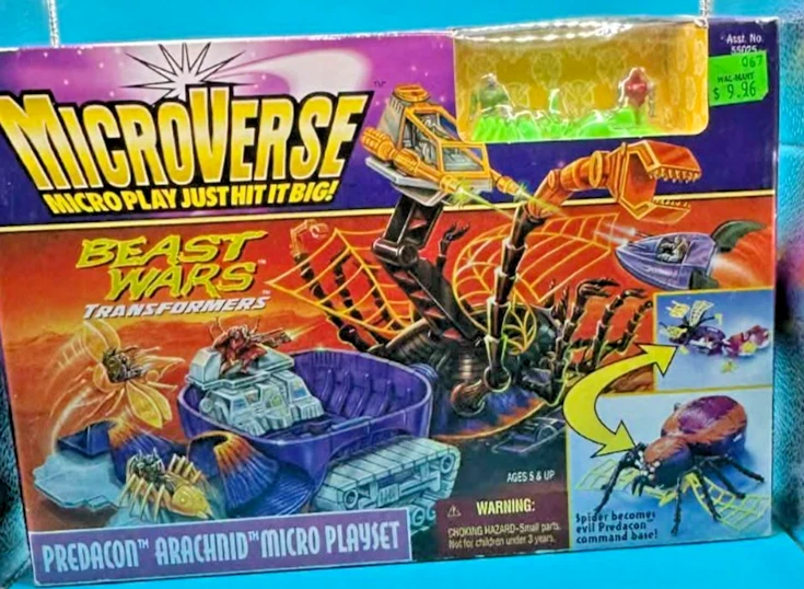 Transformers Beast Wars MicroVerse Predacon Arachnid Juego 1996 ¡Nuevo y Sellado! Foto 2 de 4