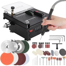 Mini Table Saw, Portable All-in-One Cutting, Sanding, Engraving Tool