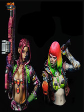 1/10 Resin Figure Model Kit Fantasy Bust Kit 2 Figures Unpainted Unassembled