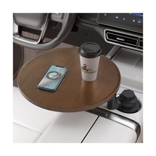 Car Tray  Car Desk for Laptop, 360  Rotating Wood Cup Holder Table, Steeri