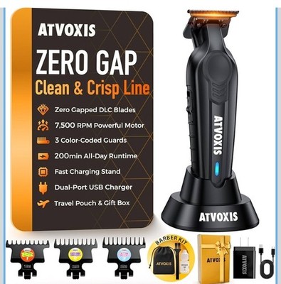 ATVOXIS Hair Trimmer for Men, Trimmers for Barbers, Zero Gapped T Liners NEW!!!