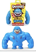 ZURU SMASHERS Blue Shark SLAM HEROES Sand Filled Figure Stretch Throw Smash Toys