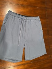 Eddie Bauer Lounge Shorts Men  s M Blue, Extra Zip Pocket, Soft Lined, COMFY