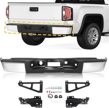 Rear Step Bumper Assembly Compatible With 2007-2013 Chevy Silverado 1500 Gmc S