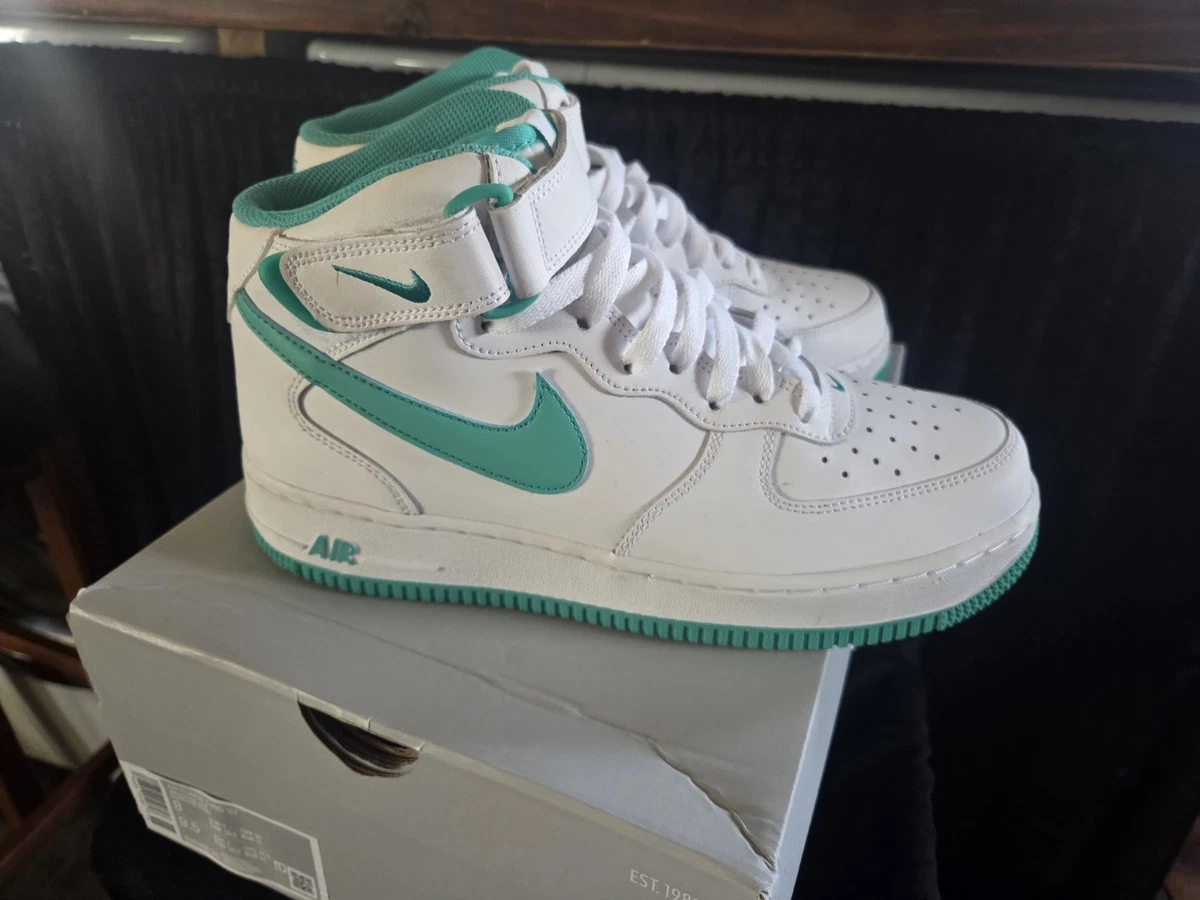 Las mejores ofertas en Nike Air Force 1 '07 Mid White Clear Jade