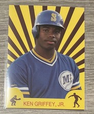 RARE 1989 STARBURST SUN RAY STARS KEN GRIFFEY JR. ROOKIE CARD NM-MT RC