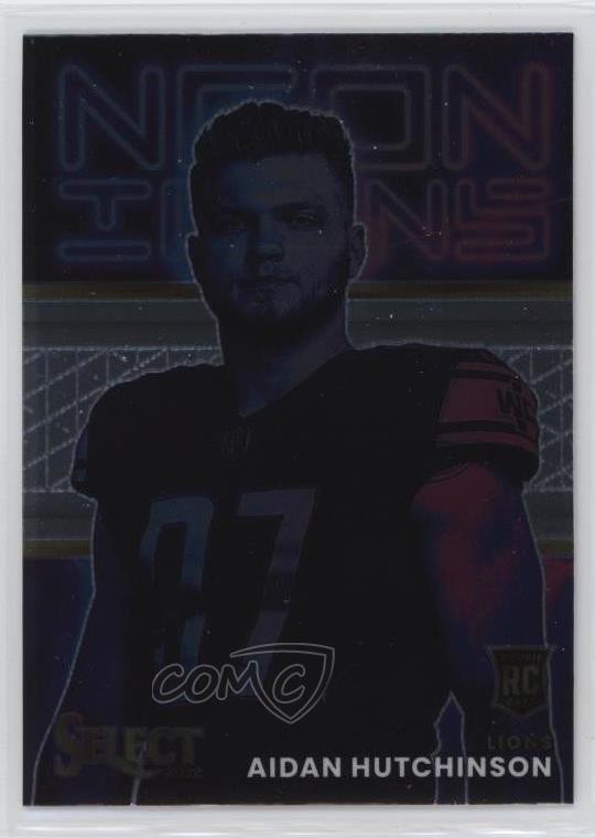 2022 Panini Select Neon Icons Aidan Hutchinson #NI-25 Rookie RC 7k1