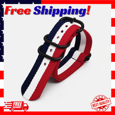 18mm 20mm 22mm Durable Military Woven Nylon Wrist Watch Band Quick Release Strap