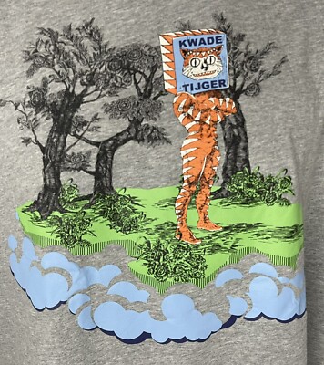 IKEA WALTER VAN BEIRENDONCK KWADE TIJGER GRAY TIGER T SHIRT IKEA WALTER VAN BEIRENDONCK KWADE TIJGER GRAY TIGER T SHIRT