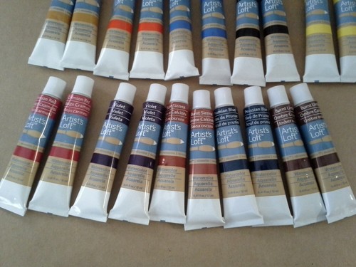 ( 24 Pcs ) 0.41 FL OZ Tubes Artist's Loft WaterColor Paint . New Sealed - 第 1/6 張圖片