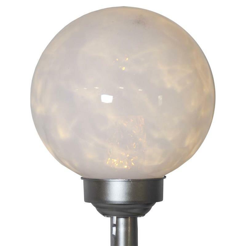 Lampa kulowa Ø20cm panel słoneczny zewnętrzny, obrócony diodą LED, kula słoneczna MOND z kolcem ziemnym Klasyczna nowa praca