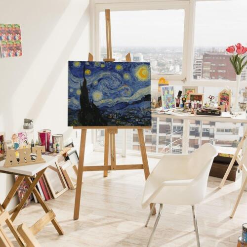Malen nach Zahlen Holzrahmen Van Gogh Sternennacht - Bild 4 von 12