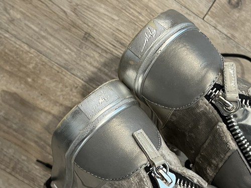 GIUSEPPE ZANOTTI Sneakers alte uomo Metropolis metallizzate doppia cerniera 8 - Foto 9 di 10