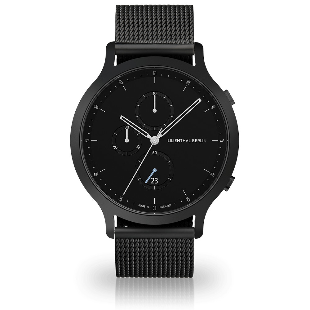 Lilienthal Berlin Black Mesh Uhr Berlin Watch Lilienthal Berlin