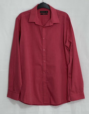 Cedar Wood State Slim Fit Pink Men's Long Sleeve Dress Shirt Collar Size 15.5"