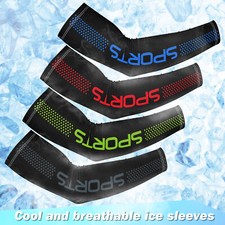 1/3/5 Pair Ice Cooling Arm Sleeves UV Sun Protection Cover Sports Golf Men Women