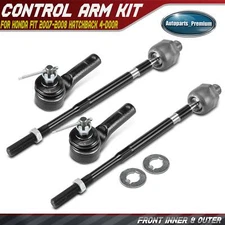 4x Front Inner & Outer Tie Rod End Kit for Honda	Fit 2007-2008 Hatchback 4-Door