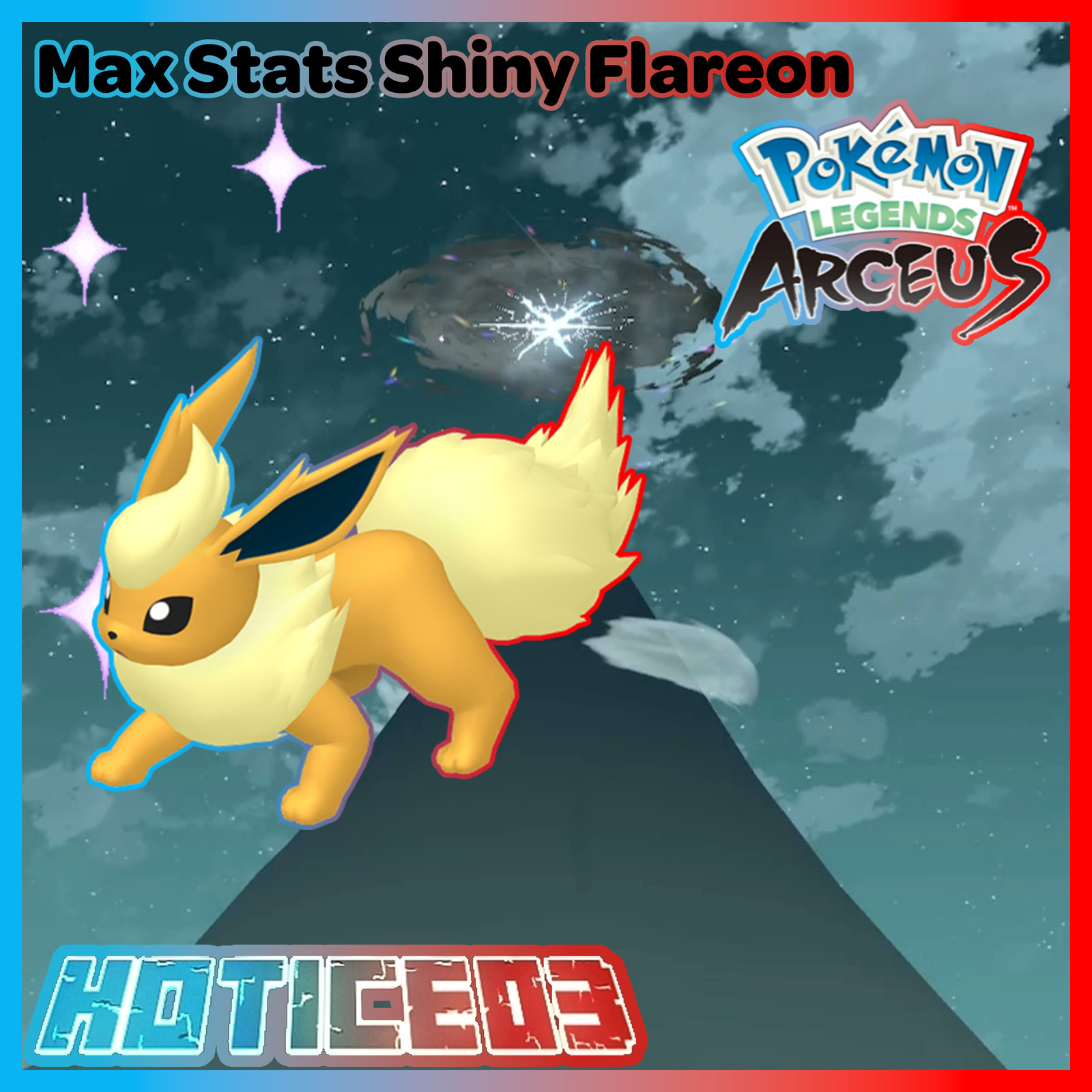 Pokemon Legends: Arceus Shiny Flareon Max 54% OFF Stats Virginia Beach Mall