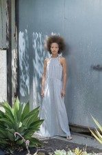 ATELIER DELPHINE ARCHIVE SALE SARGENTDRESS IN STRIPED GAUZE SIZE M