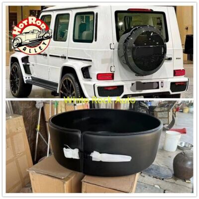 STAINLESS MATTE BLACK SPARE TIRE RING FOR MERCEDES G WAGON W463 W464 G500 G63