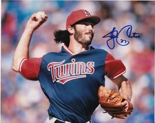 JOHN CURTISS   MINNESOTA TWINS  ACTION SIGNED 8x10