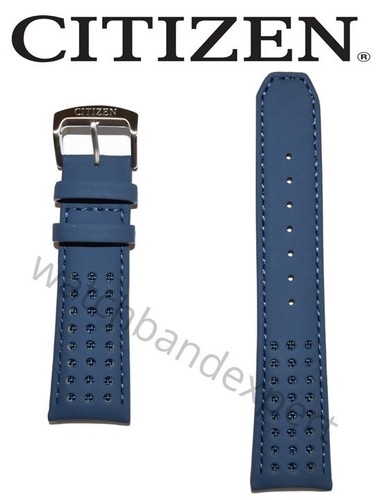 ORIGINALE BLUE ANGELS AT8020-03L Citizen in Pelle Blu Cinturino Orologio  Band Bracciale | eBay