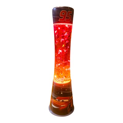 Disney Cars Motion Lava Lamp Rare Lightning Bolts Red Ka Chow KM1076