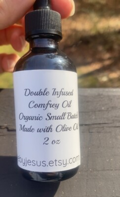 #ad Comfrey Oil 100% Pure Smal Batch Organically Grown 2 Fl Oz Bone Knit $24.95
