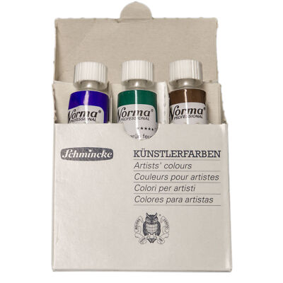 (239,83 /1l) Schmincke Norma Professional Ölfarbenset dunkle Töne 3x 20ml 71 811