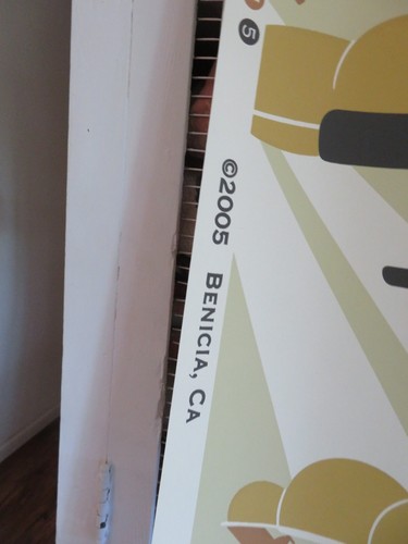 Vintage 2005 Hand Printed Bradbury & Bradbury Aeroplane Wallpaper Never Used BTY - Picture 4 of 7