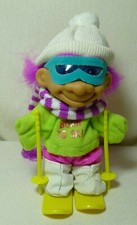 Vintage Russ 5" Troll Doll Skier "Born to Ski" Item No. 18344