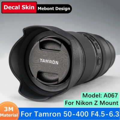Mebont Decal Skin For Tamron 50-400mm F4.5-6.3 Lens Sticker Vinyl Wrap Film Coat