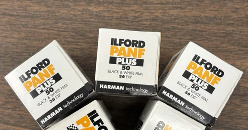 Ilford PAN F Plus 50 36 Exposure Black and White Print Film Outdated 3 PACK