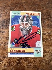 Kevin Lankinen IP Signed 2022-23 O-Pee-Chee Retro Card Blackhawks Autographed