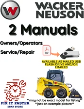 WACKER NEUSON ST45 TRACKED SKID STEER OPERATORS SERVICE REPAIR MANUAL PDF USB