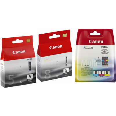 Canon PGI-5BK CLI-8BK CLI-8C CLI-8M CLI-8Y, CLI-8G, CLI-8R, CLI-8PM, CLI-8PC Set