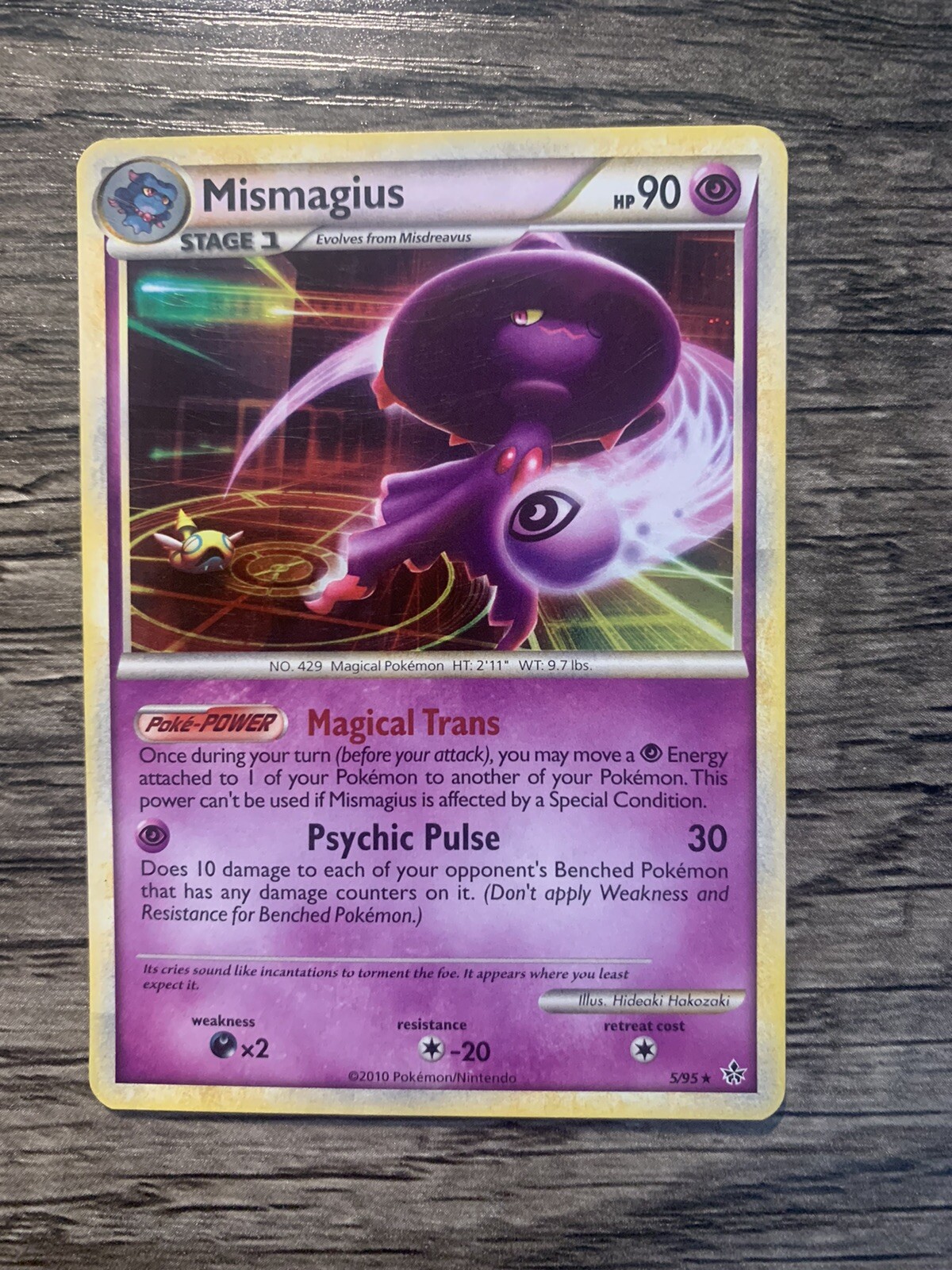 2010 Pokémon HG/SS Unleashed #5 Mismagius - Holo - LP